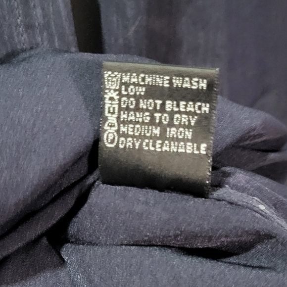 Pavini Men's Navy Blue Long Sleeve Casual Button Up Shirt Size Small EUC - Picture 5 of 5